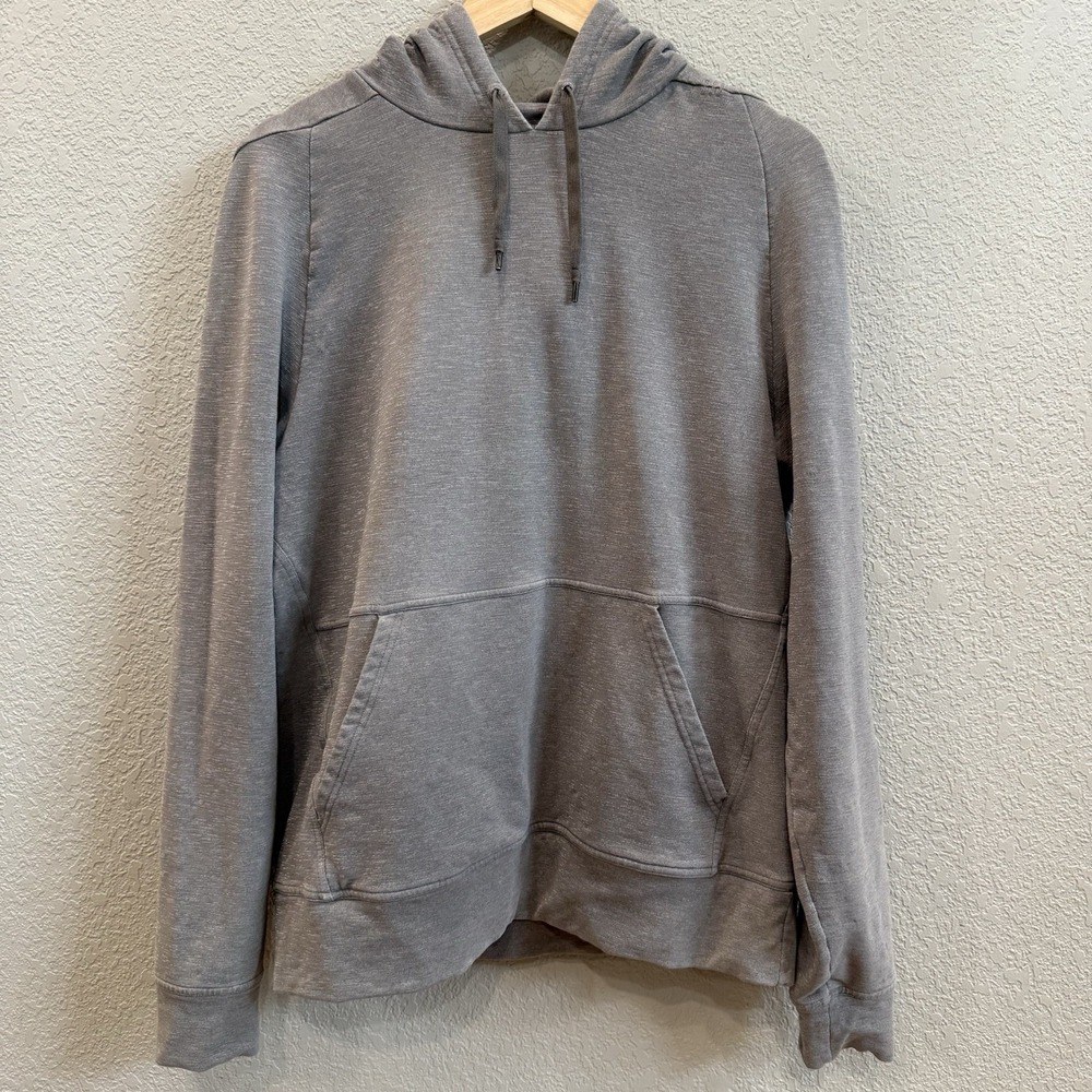Lululemon Hoodie French Terry Men's L Gray Heather Hooded Sweatshirt
